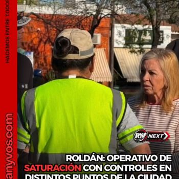 Roldán: operativo de saturación con controles y patrullajes en distintos puntos de la ciudad